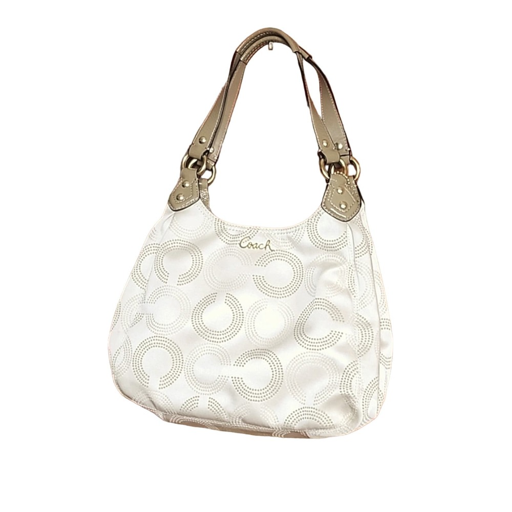Coach Ashley Dotted Hobo Shoulder Bag